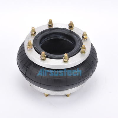 260130H-1 One Single Industrial Air Springs With M10 Aluminum Alloy And Rubber Airbags