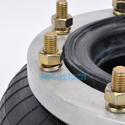 260130H-1 One Single Industrial Air Springs With M10 Aluminum Alloy And Rubber Airbags