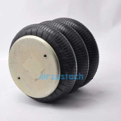 G3/8 Air Inlet 3 Convoluted Rubber Industrial Air Spring Cushion For Web Assembly Machine