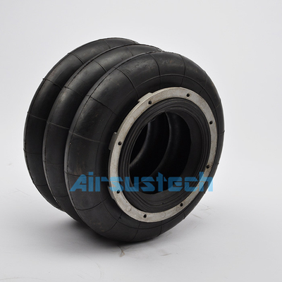 184mm Height Industrial Air Springs With Flange 10''×3 10 X 3 Triple Convoluted 255mm Rubber Bellow Diameter
