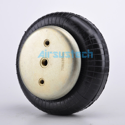 116 93027  Air Spring Single Convoluted 1/4NPTF 135mm Bead Plate Rubber Air Bag