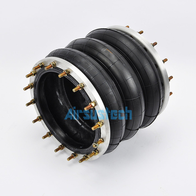 Torpress 322 89413 87987  Air Spring Triple Convoluted Rubber Air Bag With F2 Flange Connection