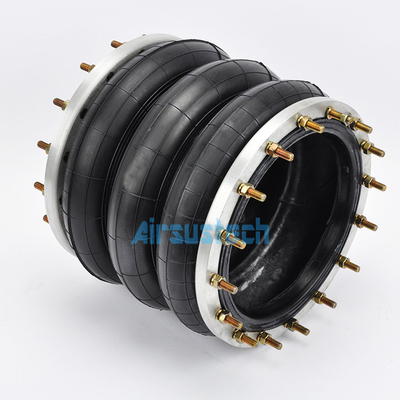 Torpress 322 89413 87987  Air Spring Triple Convoluted Rubber Air Bag With F2 Flange Connection