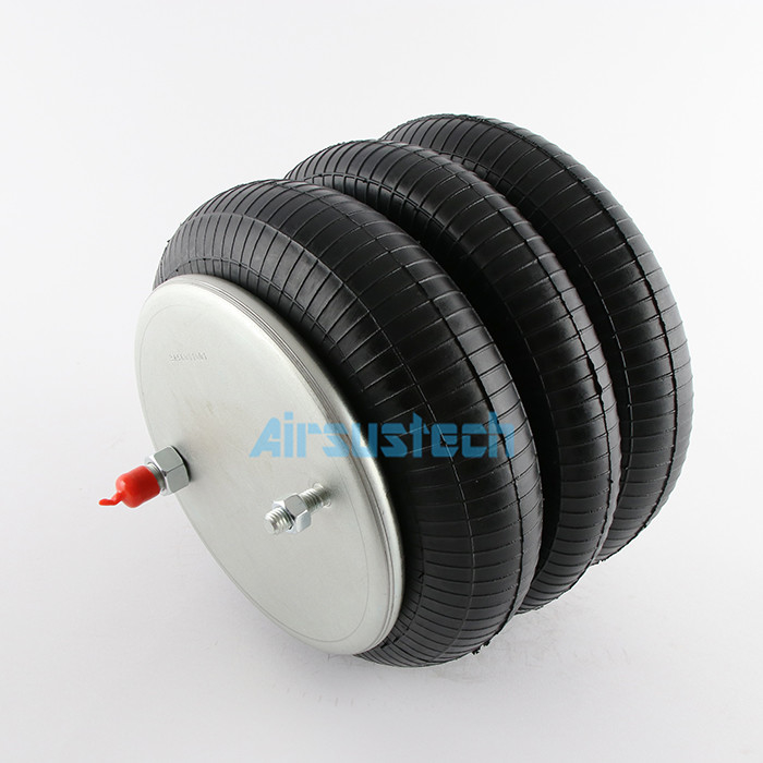 Triple Convoluted Rubber Air Spring Shocks 231mm Plate Diameter For Industrial Equipment