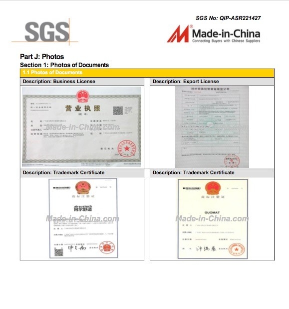 China Guangzhou Guomat Air Spring Co., Ltd. certification